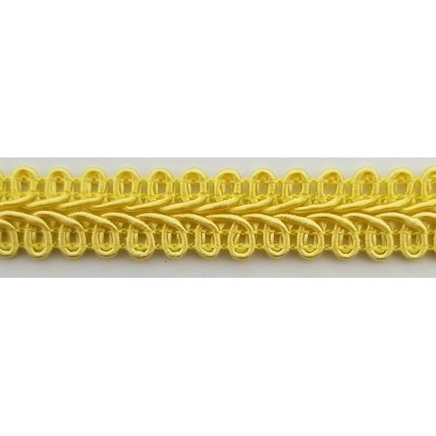 White 12 Continuous Yards Many Colors! 1//2 Chinese French Braid Gimp Trimming